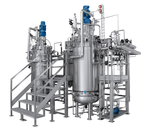 Photo rendering of Industrial scale fermentors and bioreactors